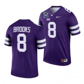 Kansas State Wildcats #8 Phillip Brooks 2023 Pop-Tarts Bowl Purple Football Jersey Men's