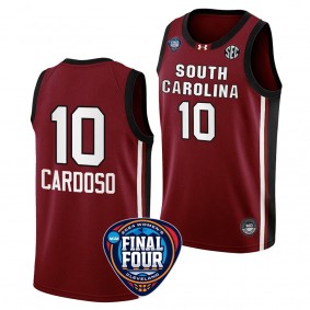 Kamilla Cardoso South Carolina Gamecocks #10 Garnet 2024 NCAA March Madness Final Four Jersey Unisex Womens Basketball