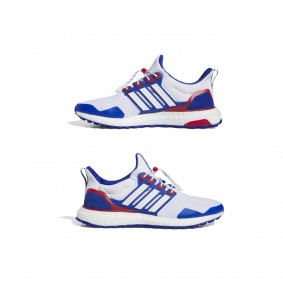 Kansas Jayhawks adidas Ultraboost 1.0 Running Shoes White Blue