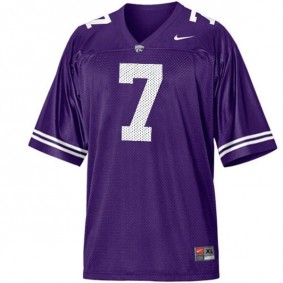 Youth Kansas State Wildcats #7 Collin Klein Purple Football Jersey