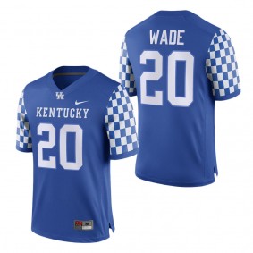 Keaten Wade Kentucky Wildcats NIL Replica Football Jersey Royal