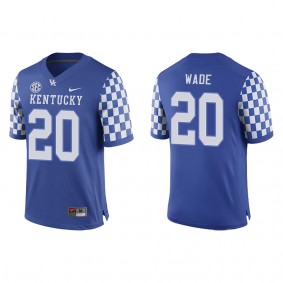 Keaten Wade Kentucky Wildcats Replica Game Football Jersey Royal