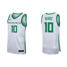 Kel'el Ware Oregon Ducks Nike Replica Jersey White