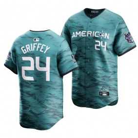 2023 MLB All-Star Game Ken Griffey Jr. American League Limited Player Teal Jersey Men #24