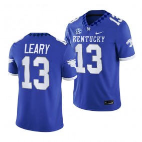 Devin Leary Kentucky Wildcats Home Blue Men Game Football 13 Jersey 2023