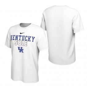 Kentucky Wildcats On Court Bench T-Shirt White