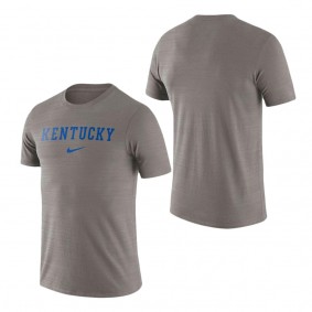 Kentucky Wildcats Team Issue Velocity Performance T-Shirt Heather Gray