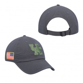 Kentucky Wildcats Nike Veteran's Day Tactical Heritage86 Adjustable Hat Charcoal