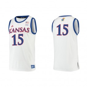 Kevin McCullar Jr. Kansas Jayhawks adidas Authentic College Basketball Jersey White