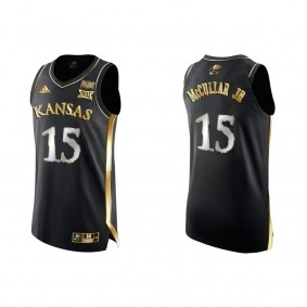 Kevin McCullar Jr. Kansas Jayhawks Golden Edition College Basketball Jersey Black