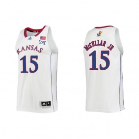 Kevin McCullar Jr. Kansas Jayhawks adidas Swingman College Basketball Jersey White