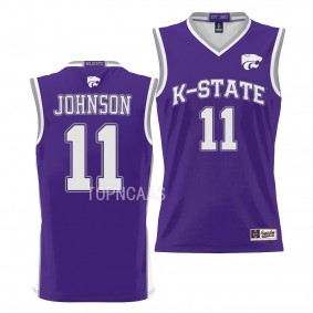 Kansas State Wildcats Keyontae Johnson Purple #11 Basketball Jersey NIL Pick-A-Player