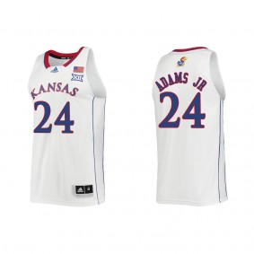 KJ Adams Jr. Kansas Jayhawks adidas Swingman College Basketball Jersey White