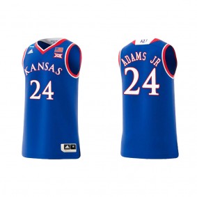 KJ Adams Jr. Kansas Jayhawks adidas Swingman Replica College Basketball Jersey Royal