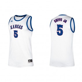 Kyle Cuffe Jr. Kansas Jayhawks adidas Alumni Classic College Basketball Jersey White