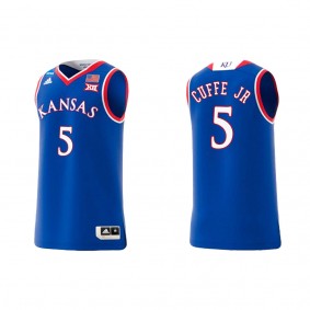 Kyle Cuffe Jr. Kansas Jayhawks adidas Swingman Replica College Basketball Jersey Royal