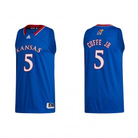 Kyle Cuffe Jr. Kansas Jayhawks adidas Swingman Team College Basketball Jersey Royal