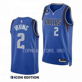 Kyrie Irving Mavericks #2 Icon Edition Blue Swingman Jersey