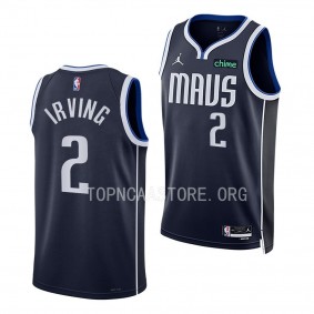 Kyrie Irving Mavericks #2 Statement Edition Navy Swingman Jersey