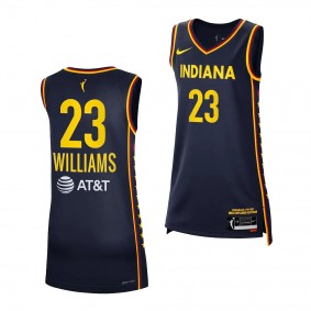 Indiana Fever LaDazhia Williams Navy #23 2023 WNBA Draft Jersey Explorer Edition Unisex