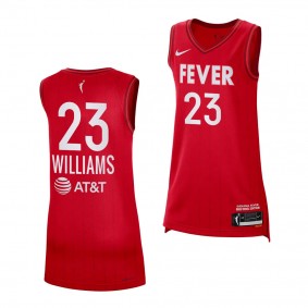 Indiana Fever LaDazhia Williams Red #23 2023 WNBA Draft Jersey Rebel Edition Unisex