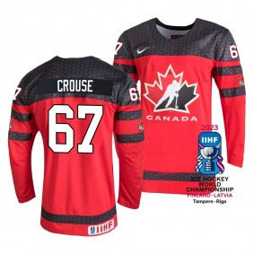 Lawson Crouse Canada Hockey 2023 IIHF World Championship Red Away Jersey #67