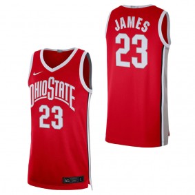 LeBron James Ohio State Buckeyes Nike Alumni Player Limited Basketball Jersey Scarlet