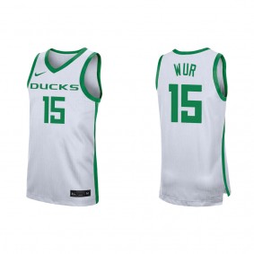 Lok Wur Oregon Ducks Nike Replica Jersey White