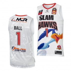 LaMelo Ball NBL Space Jam NBL #1 White Hornets 2020 Draft Jersey