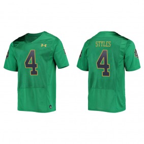 Lorenzo Styles Notre Dame Fighting Irish Replica College Football Jersey Green