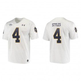 Lorenzo Styles Notre Dame Fighting Irish Replica College Football Jersey White