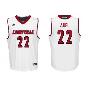 Deng Adel #22 White College Basketball Louisville Cardinals Jersey