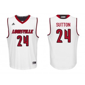 Dwayne Sutton #24 White College Basketball Louisville Cardinals Jersey