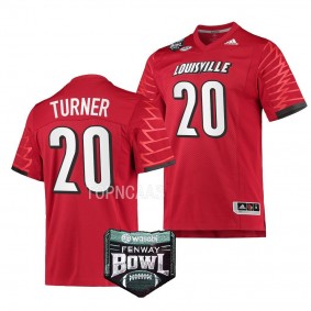 Louisville Cardinals 2022 Fenway Bowl Maurice Turner #20 Red Men's Premier Football Jersey