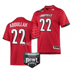 Louisville Cardinals 2022 Fenway Bowl Yasir Abdullah #22 Red Men's Premier Football Jersey