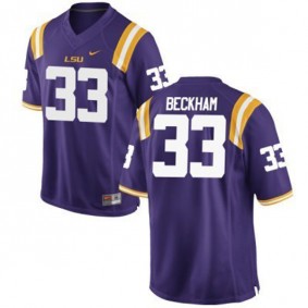 Youth LSU Tigers #33 Odell Beckham Jr. Purple Football Jersey