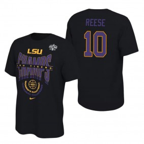 Angel Reese LSU Tigers 2023 NCAA Women's Basketball National Champions Locker Room T-Shirt Black