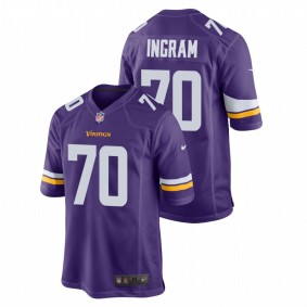 Ed Ingram Minnesota Vikings 2022 NFL Draft Purple Game Jersey Men