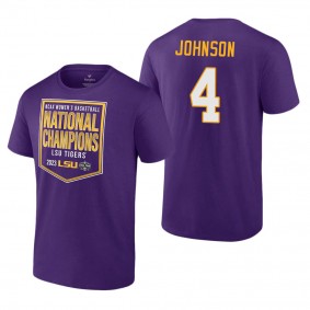 Flau'jae Johnson LSU Tigers 2023 NCAA Women's Basketball National Champions T-Shirt Purple