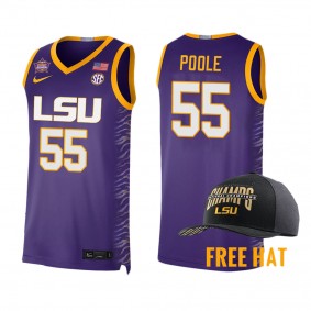 Kateri Poole LSU Tigers Purple 2023 NCAA Women's Basketball National Champions Jersey