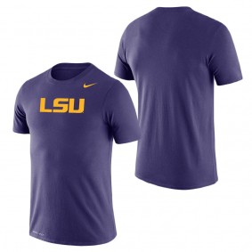 LSU Tigers School Logo Legend Performance T-Shirt Purple