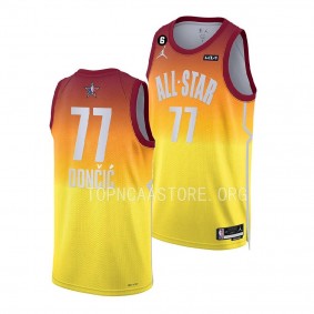 Luka Doncic Mavericks #77 2023 NBA All-Star Red Western Conference Jersey