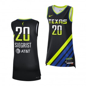 Maddy Siegrist Rebel Edition Dallas Wings Black 2023 WNBA Draft Jersey Unisex