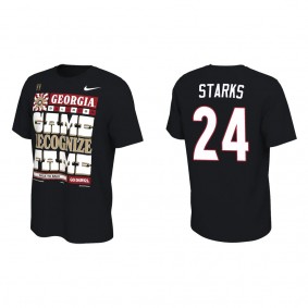 Malaki Starks Georgia Bulldogs Nike College Football Playoff 2022 National Champions Locker Room T-Shirt Black