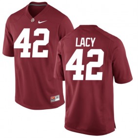 Male Alabama Crimson Tide #42 Eddie Lacy Crimson NCAA Alumni Football Game Jersey