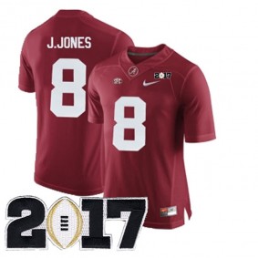 Male Alabama Crimson Tide #8 Julio Jones Crimson NCAA 2017 National Championship Bound Limited Jersey