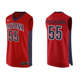 Male Jake DesJardins #55 Arizona Wildcats Navy College Team Basketball Performance Jersey