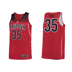 Male Allonzo Trier #35 Arizona Wildcats Red NCAA Basketball New Swingman Jersey