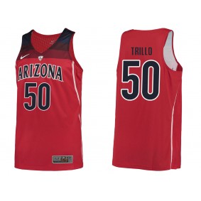 Male Tyler Trillo #50 Arizona Wildcats Red College Team Basketball Performance Jersey