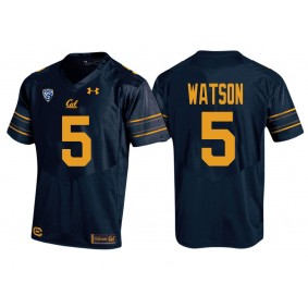 Male Cal Bears #5 Tre Watson Navy PAC-12 College Football New-Season Home Jersey